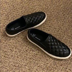 Time and true memory foam slip ons